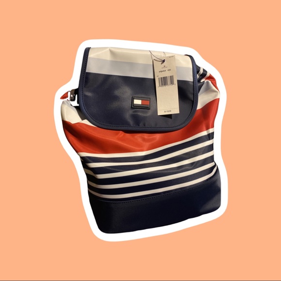 Womens Tommy Hilfiger Red white and blue backpack - Picture 1 of 2